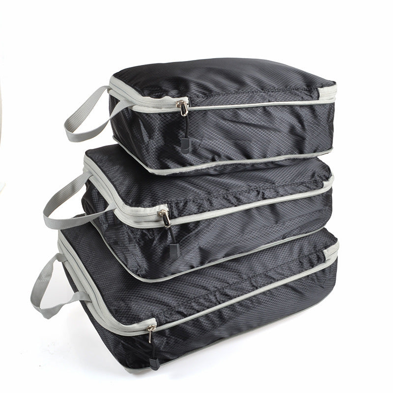 Compression Packing Cubes Set — 3-Piece Ultralight Travel Organizers