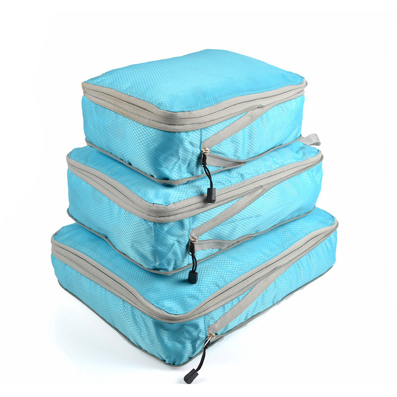 Compression Packing Cubes Set — 3-Piece Ultralight Travel Organizers
