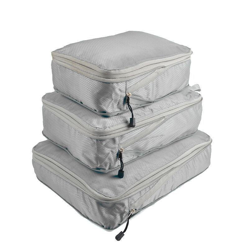 Compression Packing Cubes Set — 3-Piece Ultralight Travel Organizers